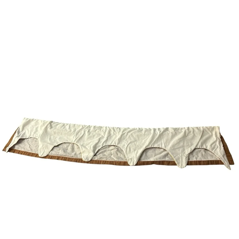 Waverly French Country 2-Tier Scalloped Valance ~ La Petite Ferme Rooster